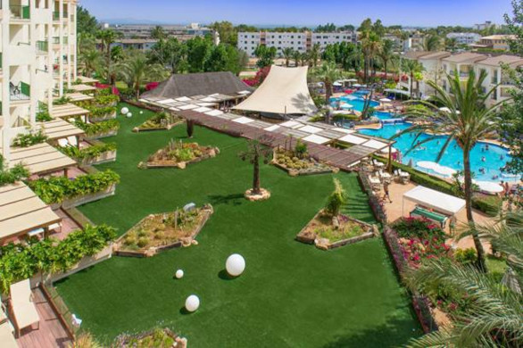The hotel grounds
